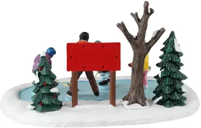 Lemax tiny tikes hockey lessons kerstdorp tafereel Vail Village 2023 - afbeelding 4