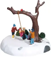 Lemax tire swing twirl bewegend kerstdorp tafereel 2018 - afbeelding 1