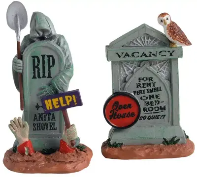 Lemax tombstone duo s/2 accessoire Spooky Town 2021 - afbeelding 1