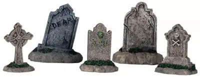 Lemax tombstones s/5 accessoire Spooky Town 2004 - afbeelding 1