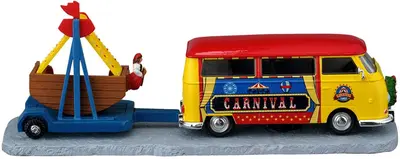 Lemax towing van with carnival ride kerstdorp tafereel Carnival 2026 - afbeelding 4