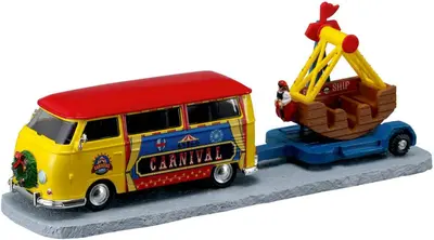 Lemax towing van with carnival ride kerstdorp tafereel Carnival 2026 - afbeelding 1