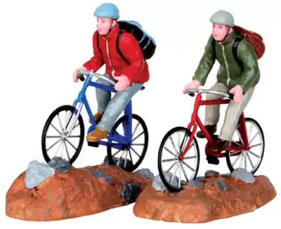 Lemax trail blazers s/2 kerstdorp figuur type 5 Vail Village 2014 - afbeelding 1
