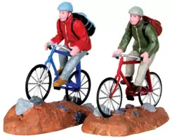 Lemax trail blazers s/2 kerstdorp figuur type 5 Vail Village 2014 - afbeelding 1