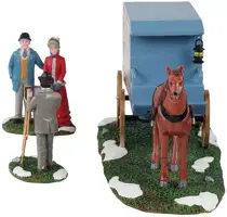 Lemax traveling photographer wagon, s/3 kerstdorp tafereel Caddington Village 2021 - afbeelding 3