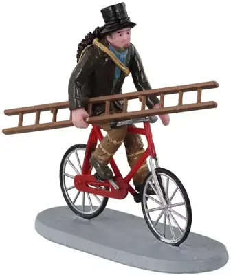 Lemax travelling chimney sweep kerstdorp figuur type 3 Caddington Village 2021 - afbeelding 1