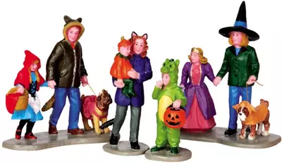 Lemax trick or treating fun s/4 figuur Spooky Town 2014 - afbeelding 1