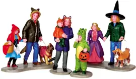 Lemax trick or treating fun s/4 halloween figuur Spooky Town 2014 - afbeelding 1