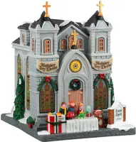 Lemax trinity church of caddington verlichte kerk Caddington Village 2022 - afbeelding 1