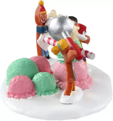 Lemax triple scoop snowman kerstdorp tafereel Sugar 'N' Spice 2021 - afbeelding 2