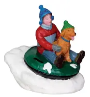 Lemax tubing buddies kerstdorp figuur type 2 Vail Village 2012 - afbeelding 1