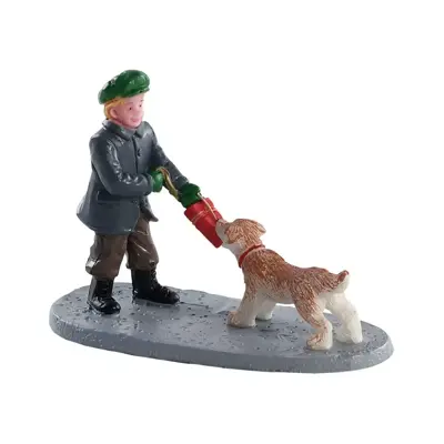 Lemax tug of war kerstdorp figuur type 2 Caddington Village 2018 - afbeelding 1