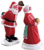 Lemax under the mistletoe s/2 kerstdorp figuur type 3 Santa's Wonderland 2018 - afbeelding 1