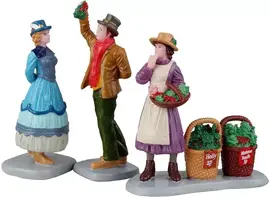 Lemax under the mistletoe s/3 kerstdorp figuur type 4 Caddington Village 2022 - afbeelding 1