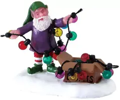 Lemax untangling the lights kerstdorp figuur type 2 Santa's Wonderland 2018