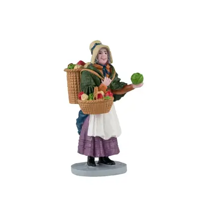 Lemax vegetable vendor kerstdorp figuur type 2 Caddington Village 2024 - afbeelding 1