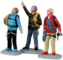 Lemax vertical mountain climbers s/3 kerstdorp figuur type 4 Vail Village 2022 - afbeelding 1