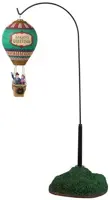 Lemax victorian hot air balloon bewegend kerstdorp tafereel Caddington Village 2022 - afbeelding 1