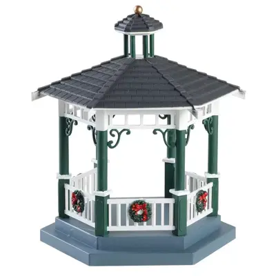 Lemax victorian park gazebo kerstdorp tafereel Caddington Village 2018 - afbeelding 4