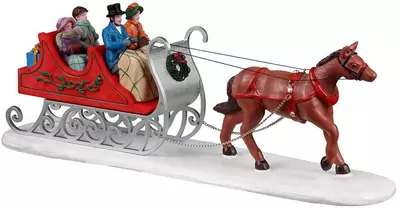 Lemax victorian sleigh kerstdorp tafereel Caddington Village 2022 - afbeelding 1