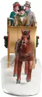 Lemax victorian sleigh ride kerstdorp tafereel Caddington Village 2020 - afbeelding 3
