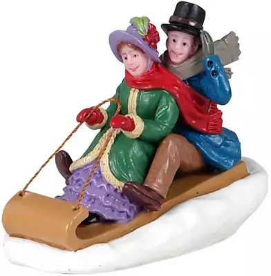 Lemax victorian toboggan ride kerstdorp figuur type 3 Caddington Village 2021 - afbeelding 1