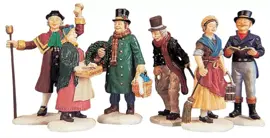 Lemax village people figurines s/6 kerstdorp figuur type 6 Caddington Village 1999 - afbeelding 1
