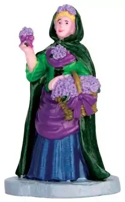 Lemax violet vendor kerstdorp figuur type 2 Caddington Village 2016 - afbeelding 1