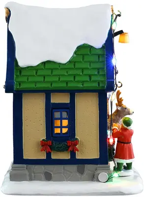 Lemax vixen's den, verlicht kerstdorp tafereel Santa's Wonderland 2025 - afbeelding 3