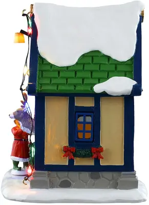 Lemax vixen's den, verlicht kerstdorp tafereel Santa's Wonderland 2025 - afbeelding 4