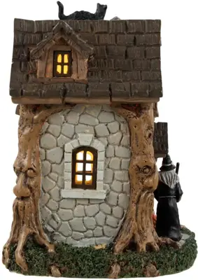 Lemax wanda's cottage verlicht tafereel Spooky Town 2023 - afbeelding 2