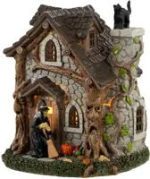 Lemax wanda's cottage verlicht tafereel Spooky Town 2023 - afbeelding 1