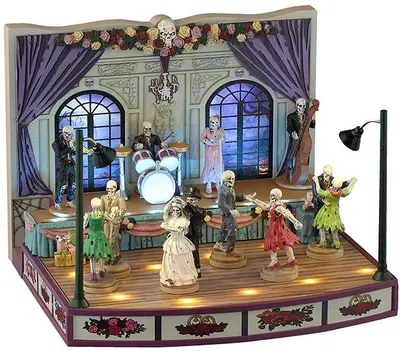 Lemax wedding party bewegend huisje Spooky Town 2025 - afbeelding 1
