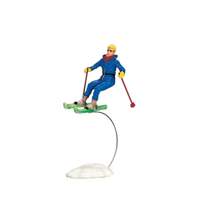 Lemax weekend skier kerstdorp figuur type 2 Vail Village 2003 - afbeelding 1