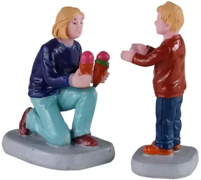 Lemax weekend treats s/2 kerstdorp figuur type 2 2020 - afbeelding 1