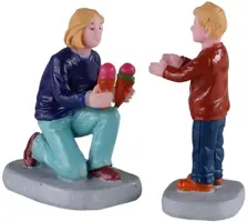 Lemax weekend treats s/2 kerstdorp figuur type 2 2020 - afbeelding 1