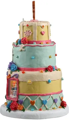Lemax wendy's wedding cakes verlicht kersthuisje Sugar 'N' Spice 2024 - afbeelding 3