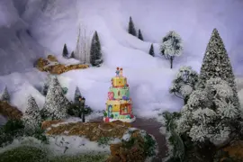 Lemax wendy's wedding cakes verlicht kersthuisje Sugar 'N' Spice 2024 - afbeelding 5