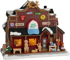 Lemax wild wooly's gift shop verlicht kersthuisje Vail Village 2022 kopen?