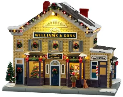 Lemax williams & sons country store verlicht kersthuisje Norman Rockwell 2023 - afbeelding 1