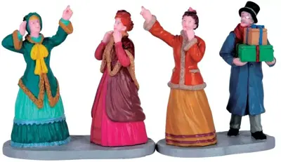 Lemax window shoppers, s/2 kerstdorp figuur type 5 2016 - afbeelding 1