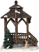 Lemax winter gazebo kerstdorp tafereel Vail Village 2014 - afbeelding 4