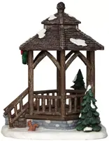Lemax winter gazebo kerstdorp tafereel Vail Village 2014 - afbeelding 2