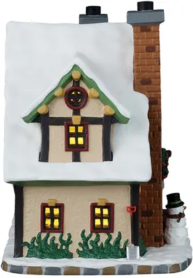 Lemax winter holiday lodge verlicht kersthuisje Caddington Village 2025 - afbeelding 3