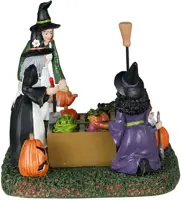 Lemax witches' community garden tafereel Spooky Town 2024 - afbeelding 2