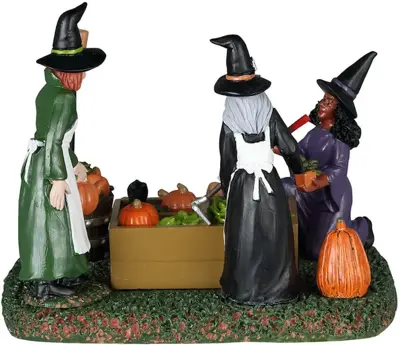 Lemax witches' community garden tafereel Spooky Town 2024 - afbeelding 4