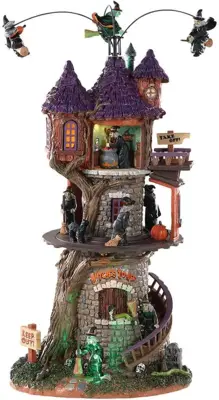 Lemax witches tower bewegend huisje Spooky Town 2019 - afbeelding 1