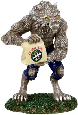 Lemax wolfie eats out halloween figuur Spooky Town 2023 - afbeelding 1