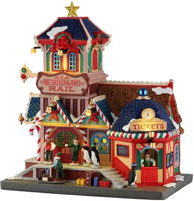 Lemax wonderland rail verlicht kersthuisje Santa's Wonderland 2026 - afbeelding 1