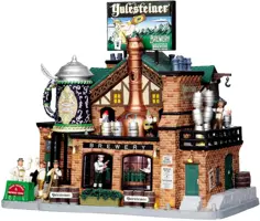 Lemax yulesteiner brewery bewegend kersthuisje Caddington Village 2010 - afbeelding 1